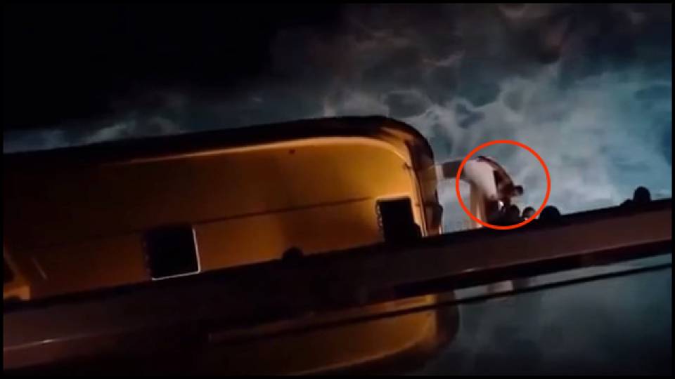 Shocking Video Captures Moment Cruise Ship Passenger Falls Overboard
