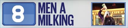 8 Men a Milking