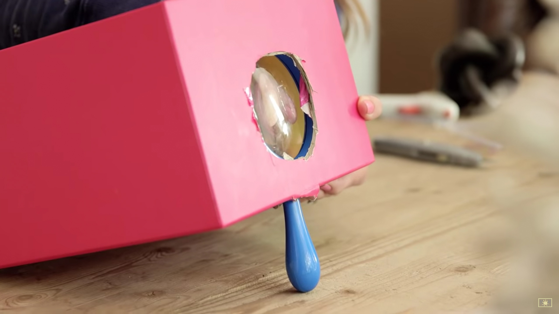 homemade phone projector