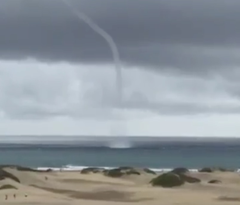 'Water Tornado' Forming Off Coast of Spain RTM RightThisMinute