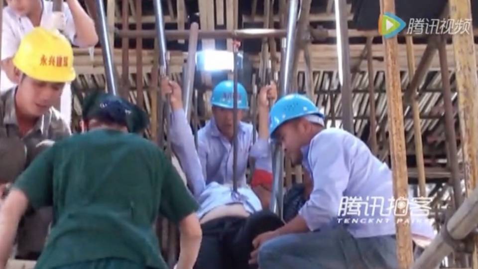 Construction Worker Impales Jaw on Exposed Rebar RTM RightThisMinute