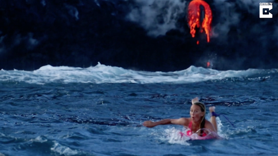 Flowing Rivers of Lava from Hawaiian Volcanos RTM RightThisMinute