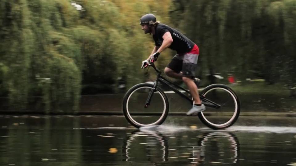 Mountain Bike Miracle Riding on Water RTM RightThisMinute