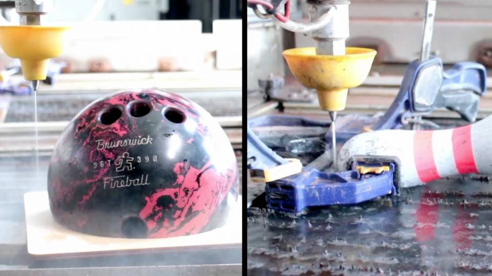 Curious Minds Cut Bowling Pin and Bowling Ball in Half RTM