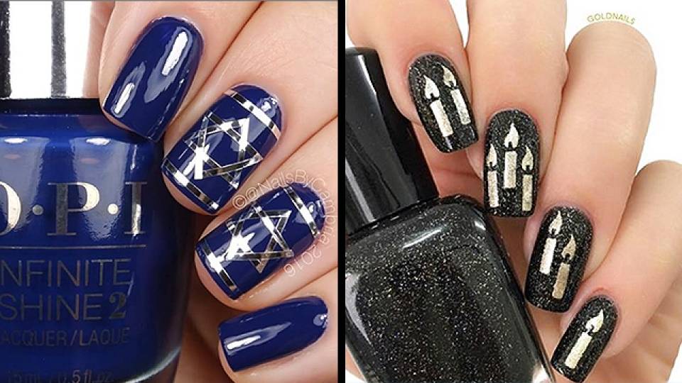 Get Fancy With Cool Hanukkah Nails Rtm Rightthisminute
