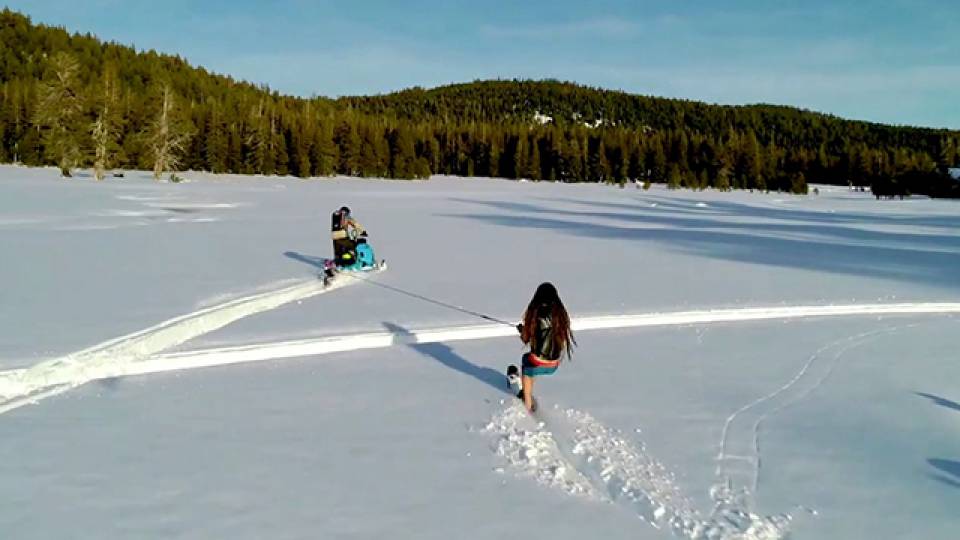 Inspiring Water Skier Tries The Sport On Snow RTM RightThisMinute