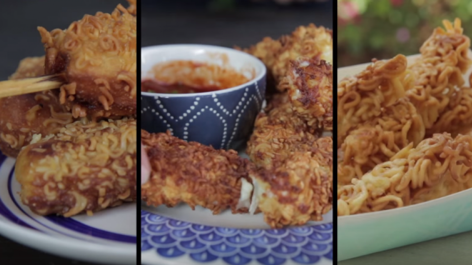 deep fried ramen noodles