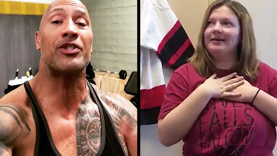 The Rock Surprises Fan Who Asked Him To Prom Rtm Rightthisminute Today, she got her response. the rock surprises fan who asked him to