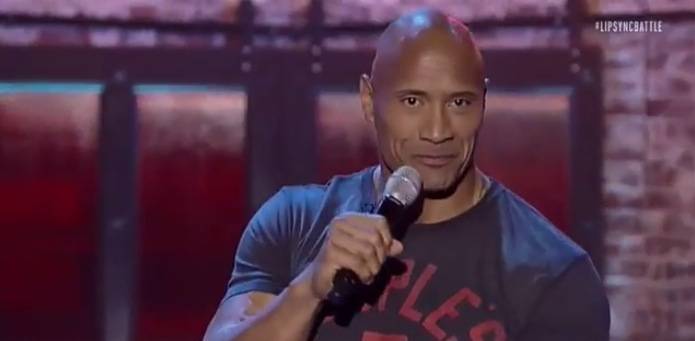 dwayne the rock johnson lip syncs shake it off like a champ
