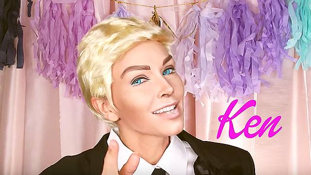 ken doll makeup