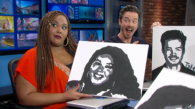 11YearOld Painter Sends RTM Hosts Amazing Portraits