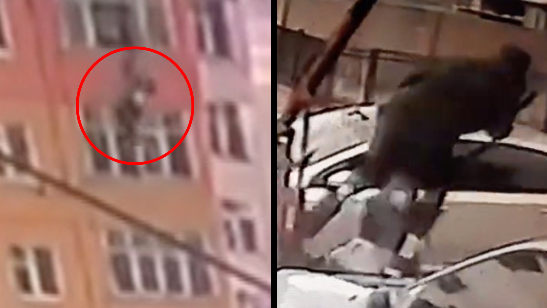 Woman Survives Fall From 9-Story Building & Gearbox Hits Guy Between