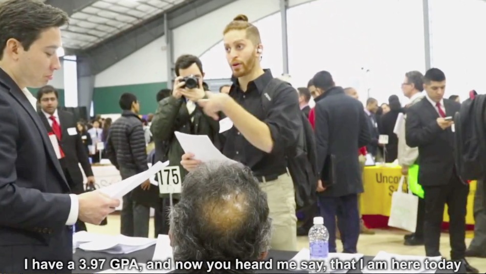 biomedical engineering student raps resume at career fair rtm what to say at a career fair