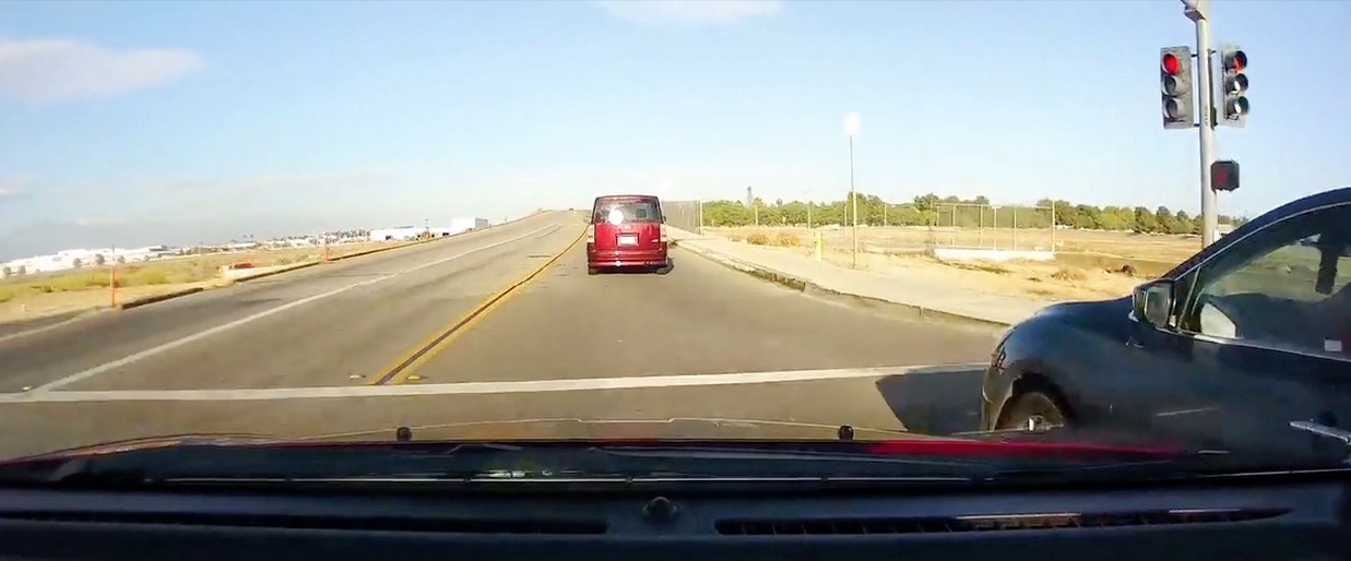 dash cameras catch two