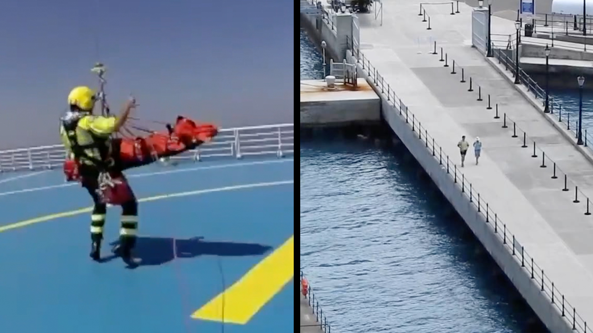 kayakers rescued by cruise ship
