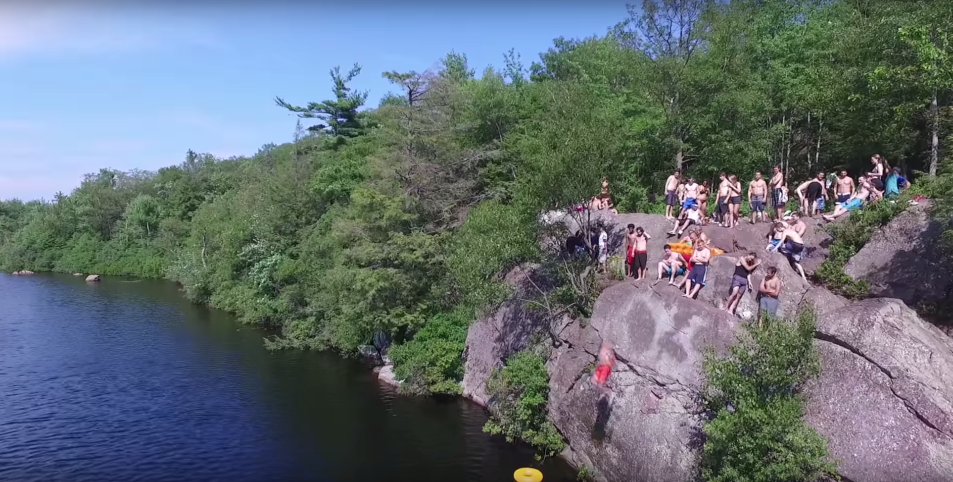 Drone Captures New Jersey Cliff Jumping Footage RTM RightThisMinute