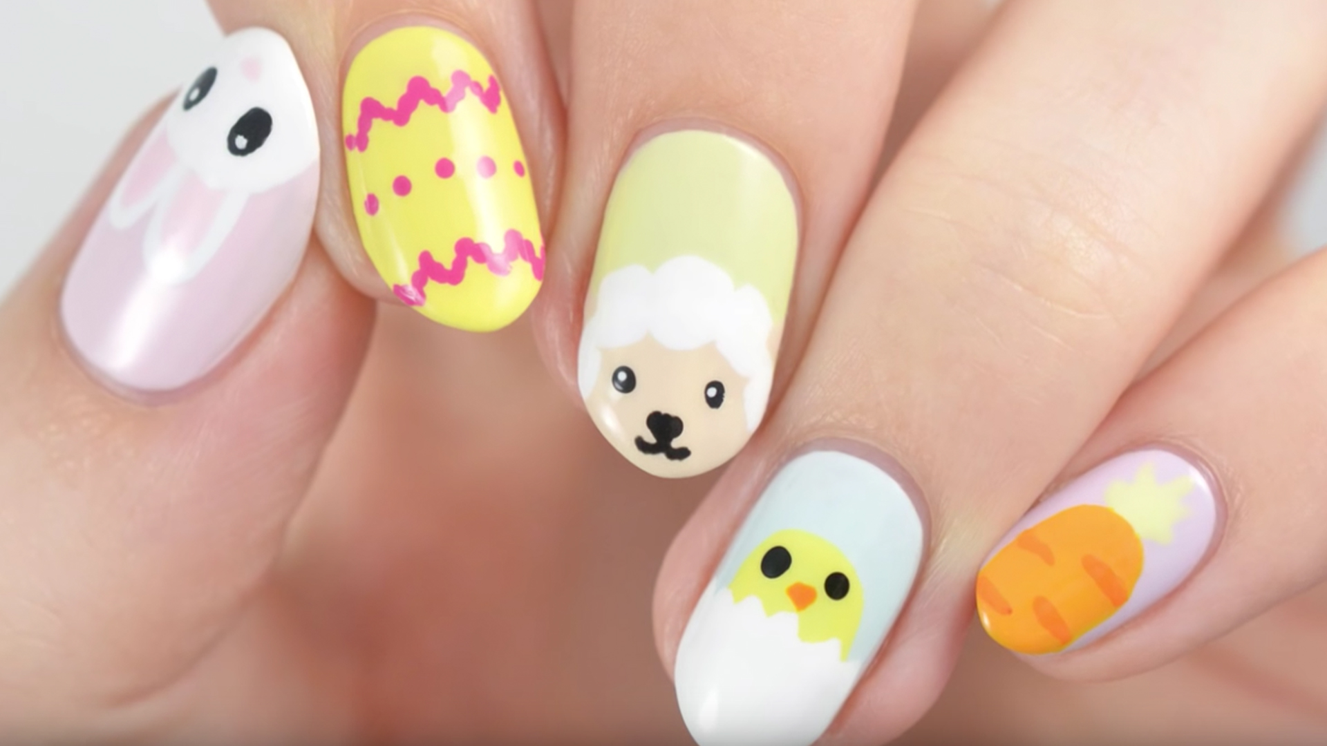 cute nail art for easter