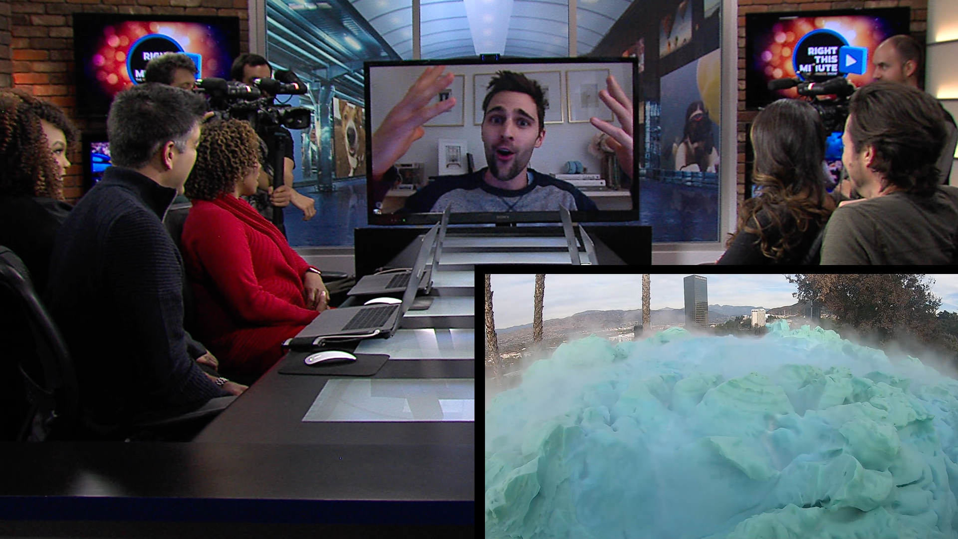 Nick Uhas And David Dobrik Create Massive 'Elephant Toothpaste