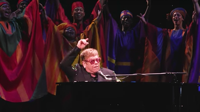 elton john lion king elton john surprises lion king cast with epic performance elton john lion king elton john surprises lion king cast with epic performance