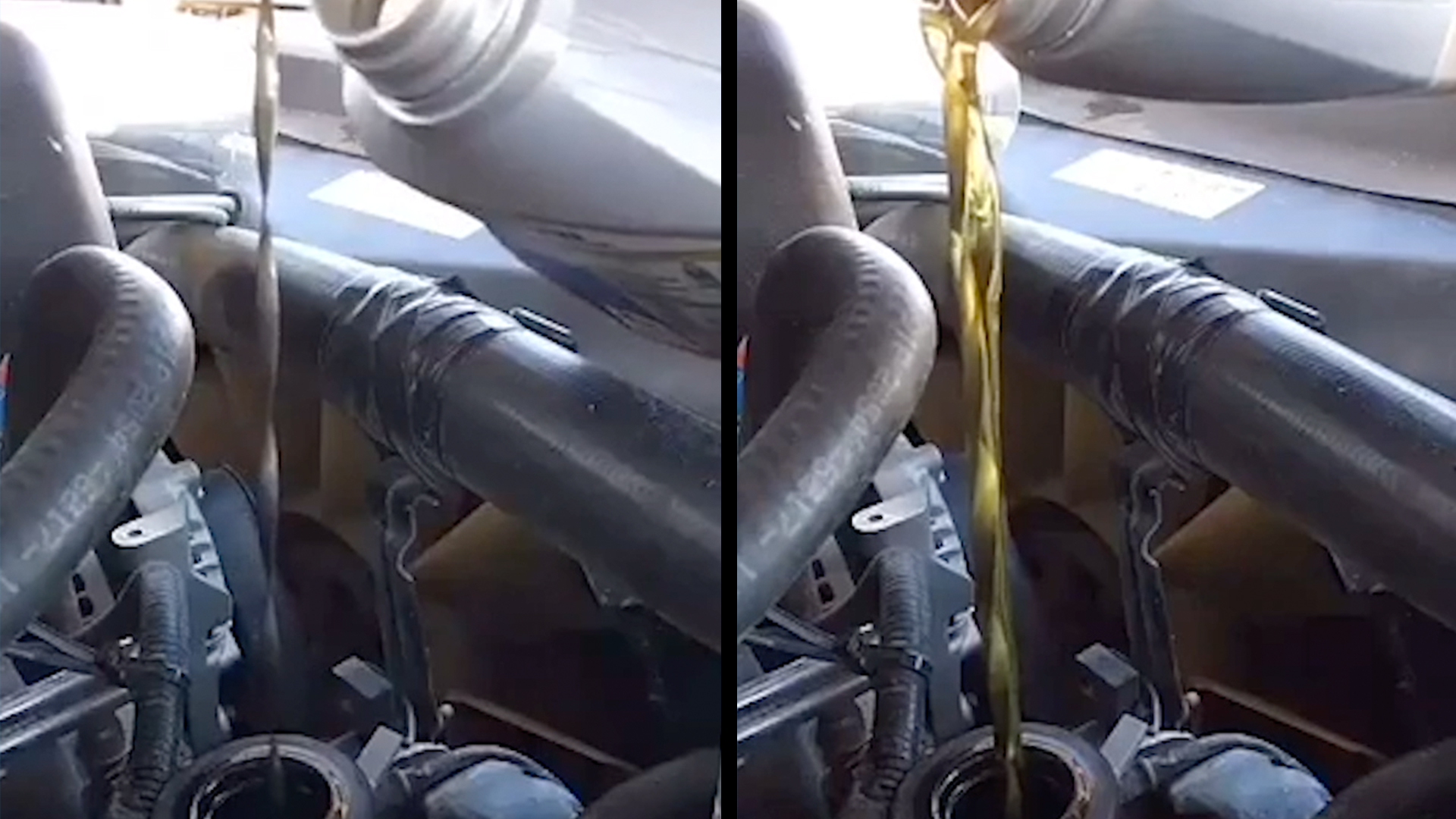 Clever Life Hack Shows How To Pour Engine Oil Without A Funnel RTM