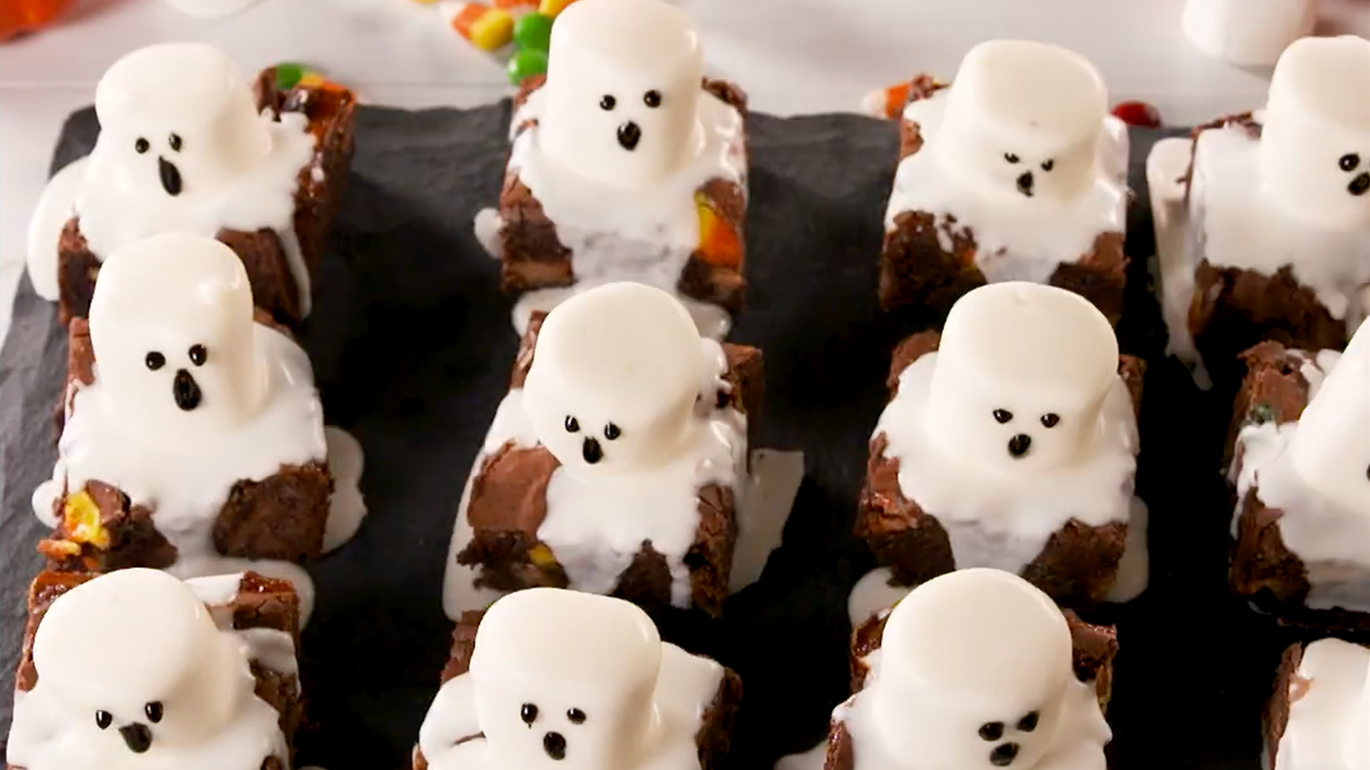 Ghost Marshmallow Brownies Are Spooky And Delicious RTM RightThisMinute