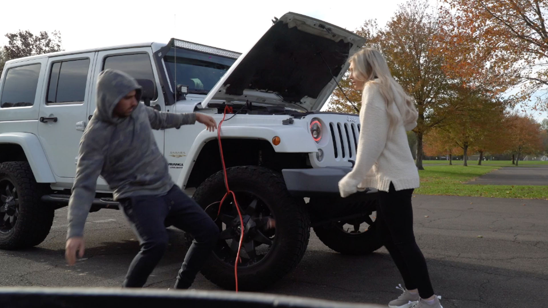 Biagio Lazaric's Jumper Cable Prank Is Truly 'Shocking' RTM
