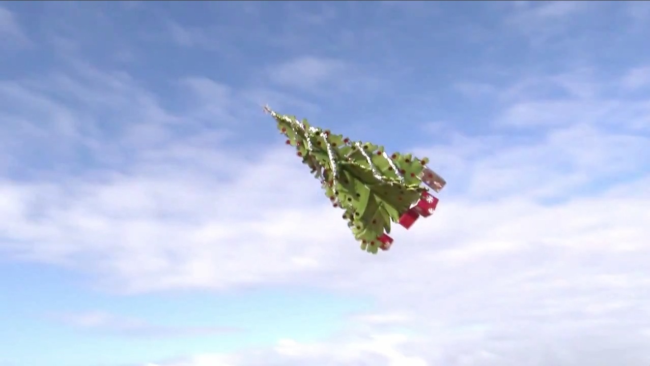 It’s a Bird… It’s a Plane… Wait! Is That a Flying Christmas Tree? RTM
