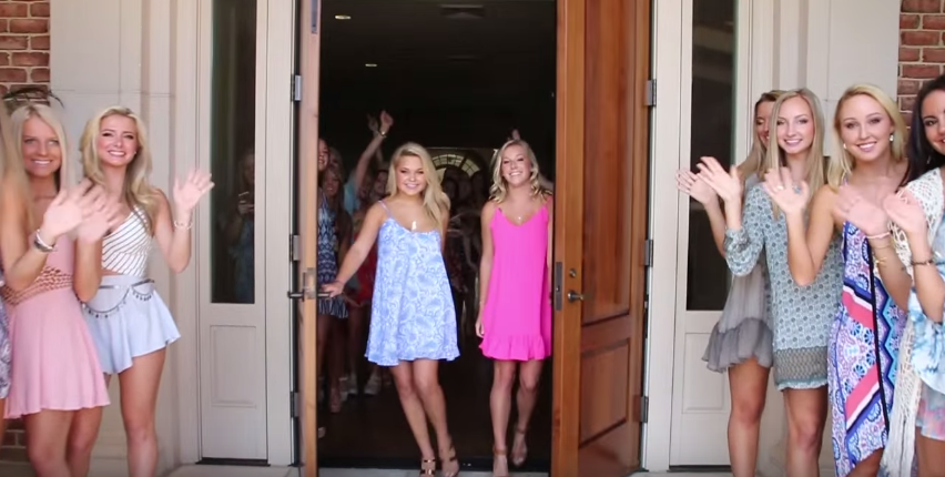The 2015 trend in university sorority recruitment seems to be videos featur...
