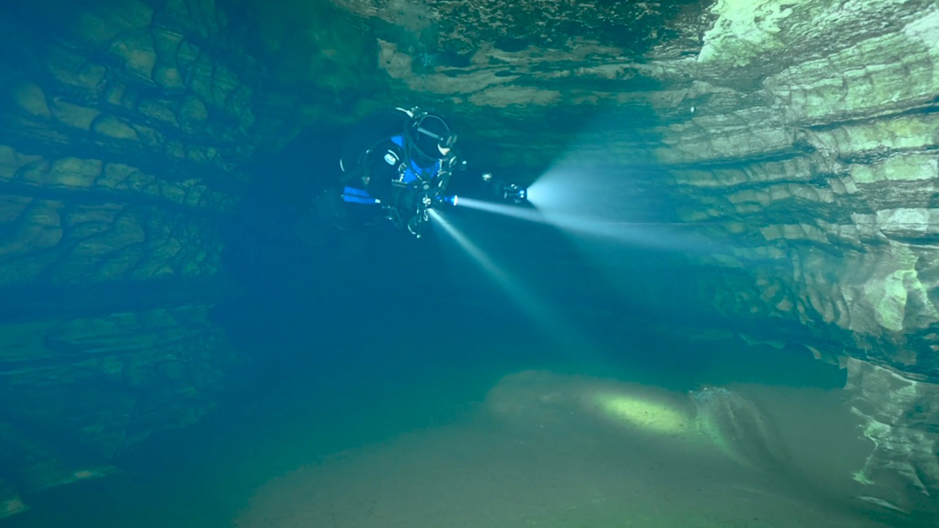 Divers Explore Underwater Cave Near French Castle RTM RightThisMinute