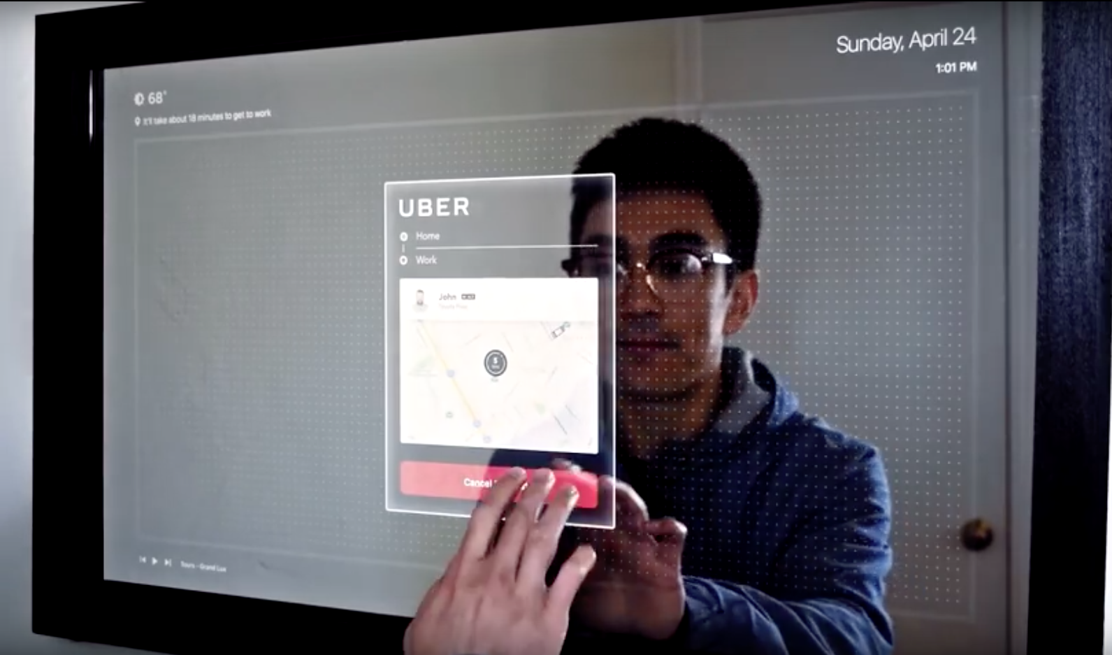 Touchscreen Mirror Is Like A Tablet With Your Reflection RTM