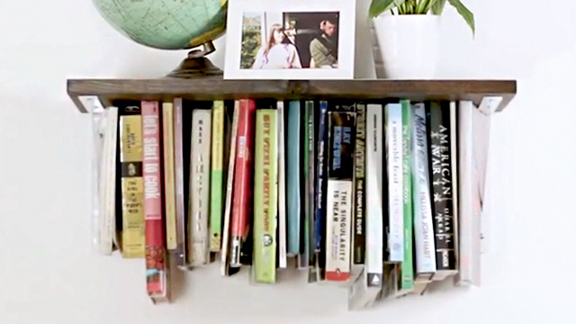 Upside Down Bookshelf Makes Organizing Magic Rtm Rightthisminute