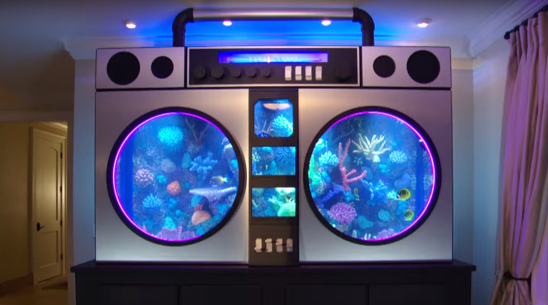 Chicago Bulls Player Gets Boom Box Aquarium Installed in Home RTM
